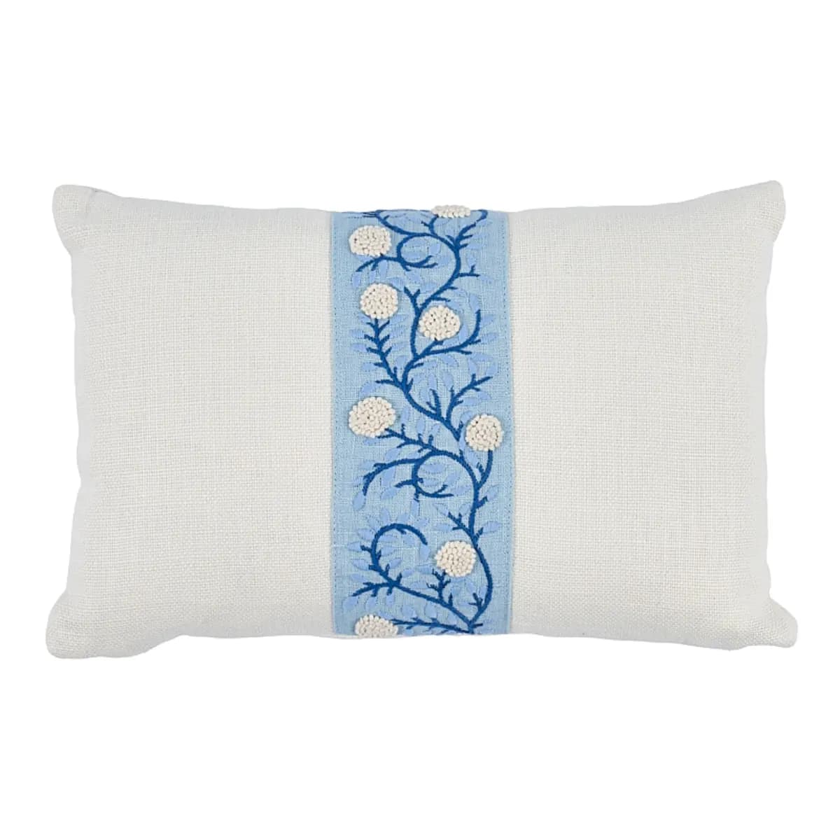 Ashoka Pillow_ IVORY & BLUE