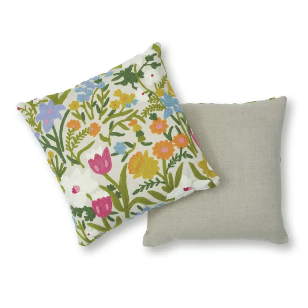 Crewel Garden Pillow_ MULTI