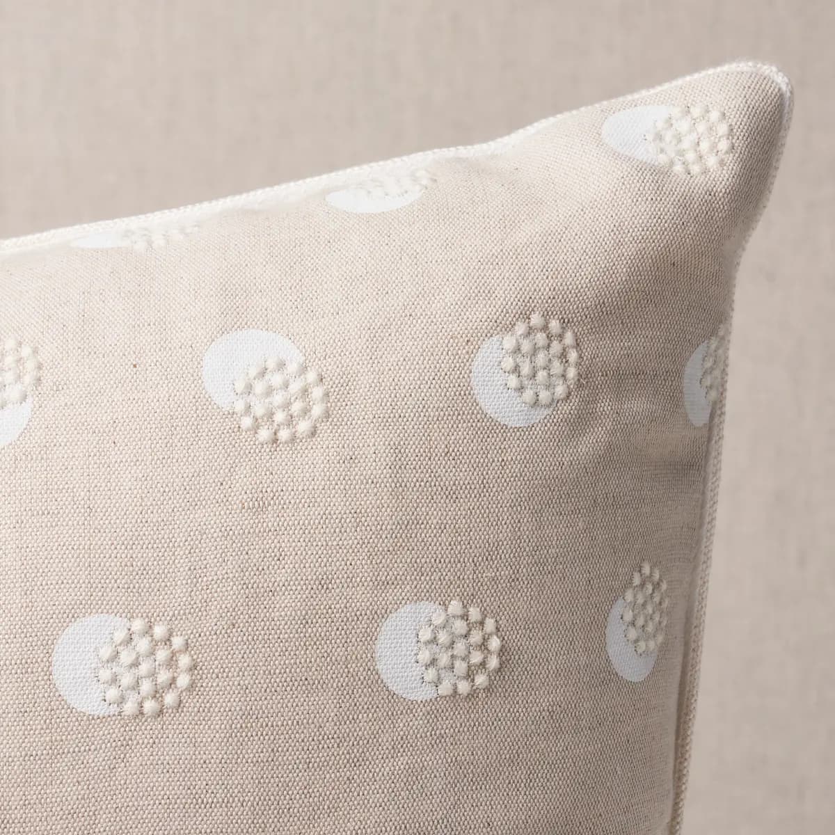 Taylor Embroidery Pillow_ IVORY ON NATURAL