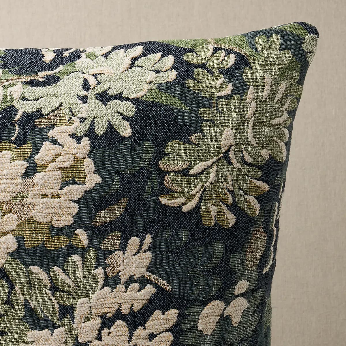 Verdure Tapestry Pillow_ PEACOCK
