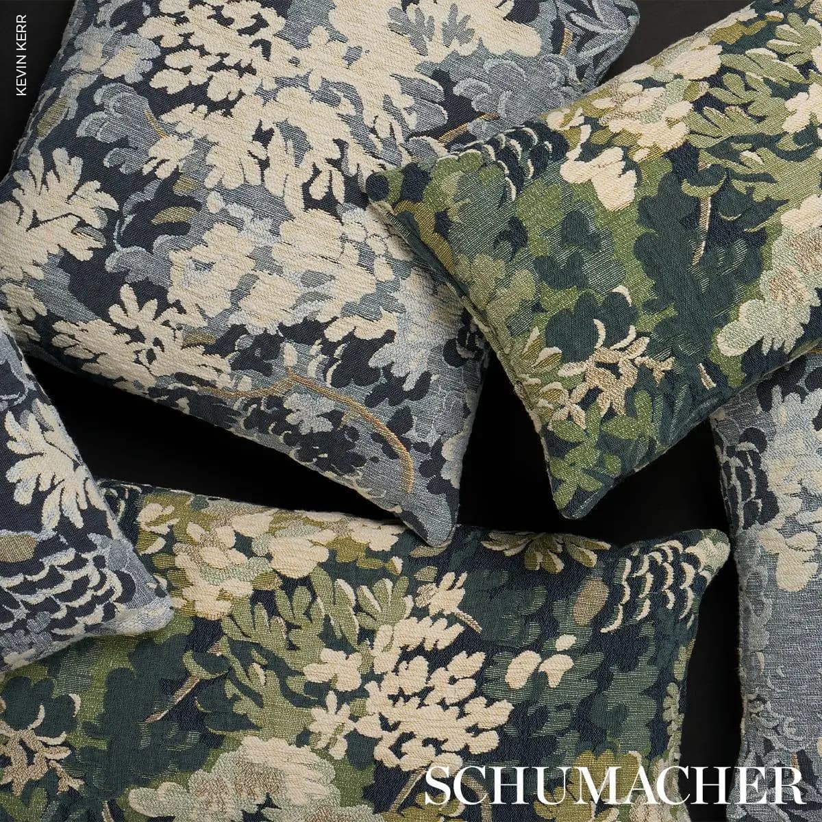 Verdure Tapestry Pillow_ PEACOCK