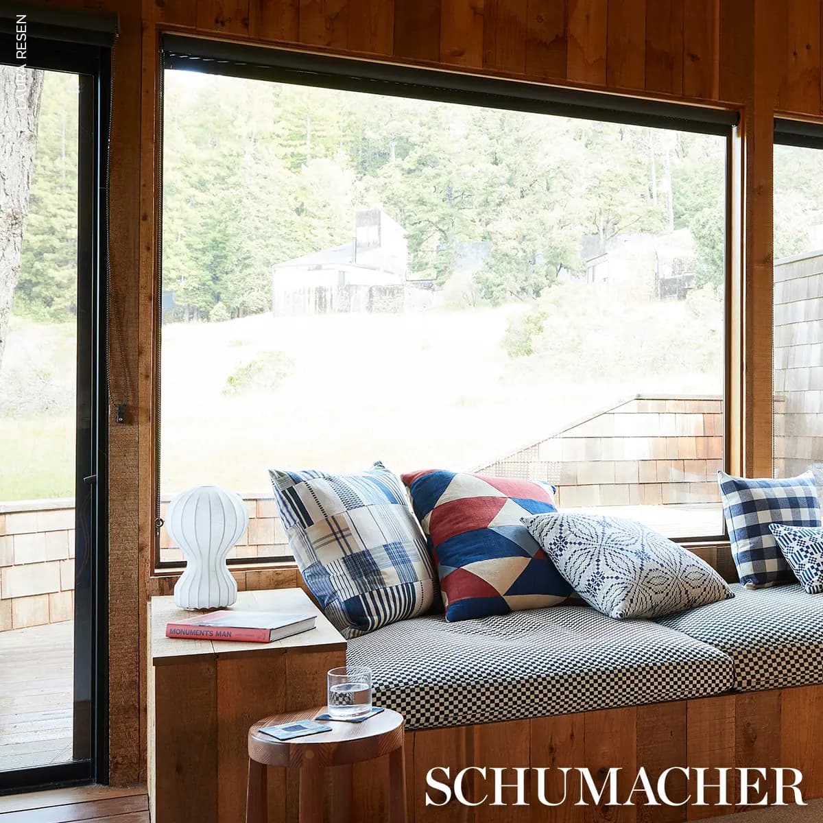 Carlisle Patchwork Pillow_ INDIGO