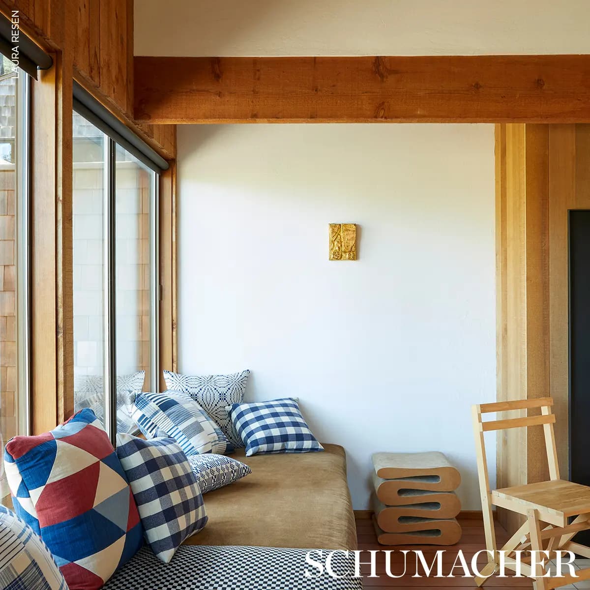 Carlisle Patchwork Pillow_ INDIGO