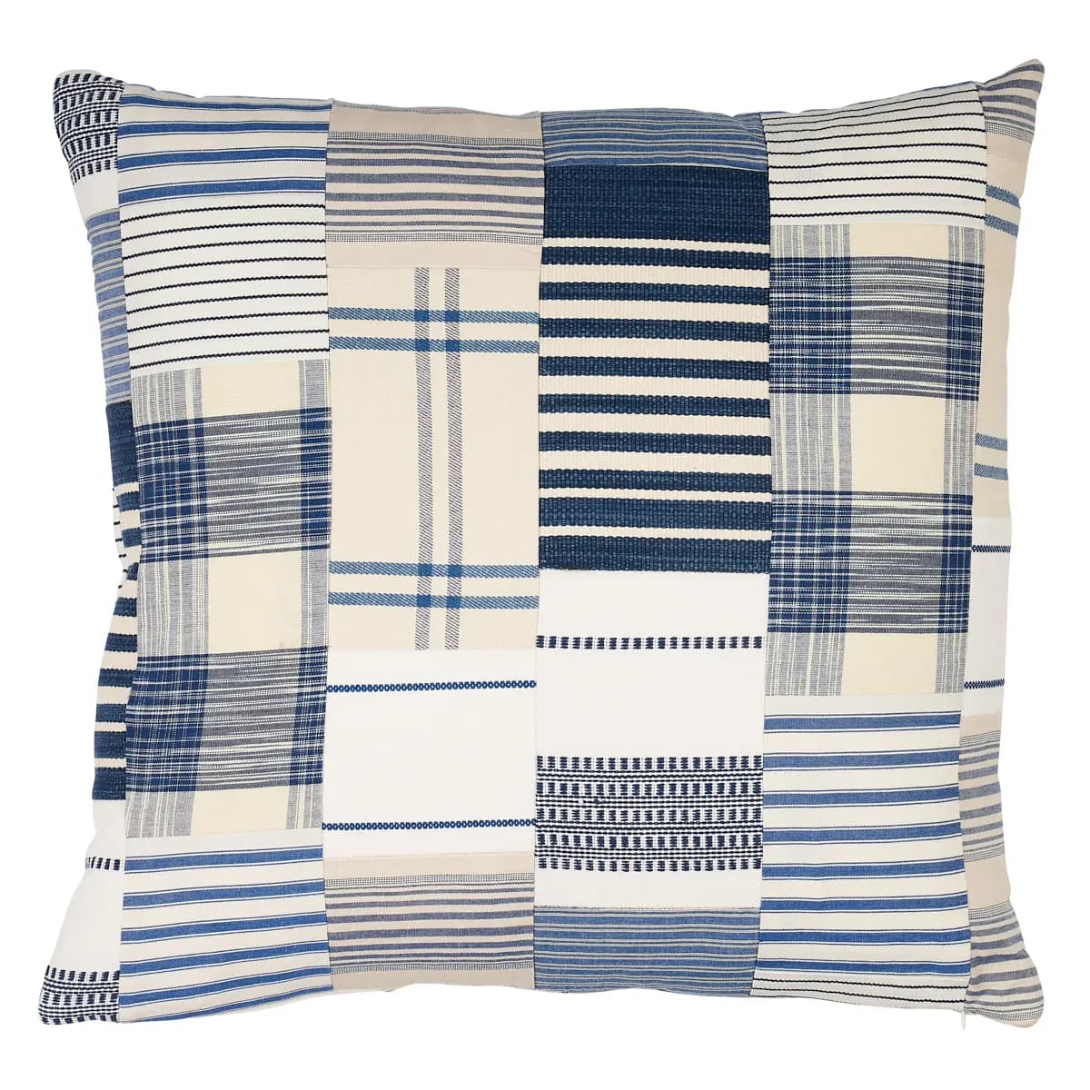 Carlisle Patchwork Pillow_ INDIGO