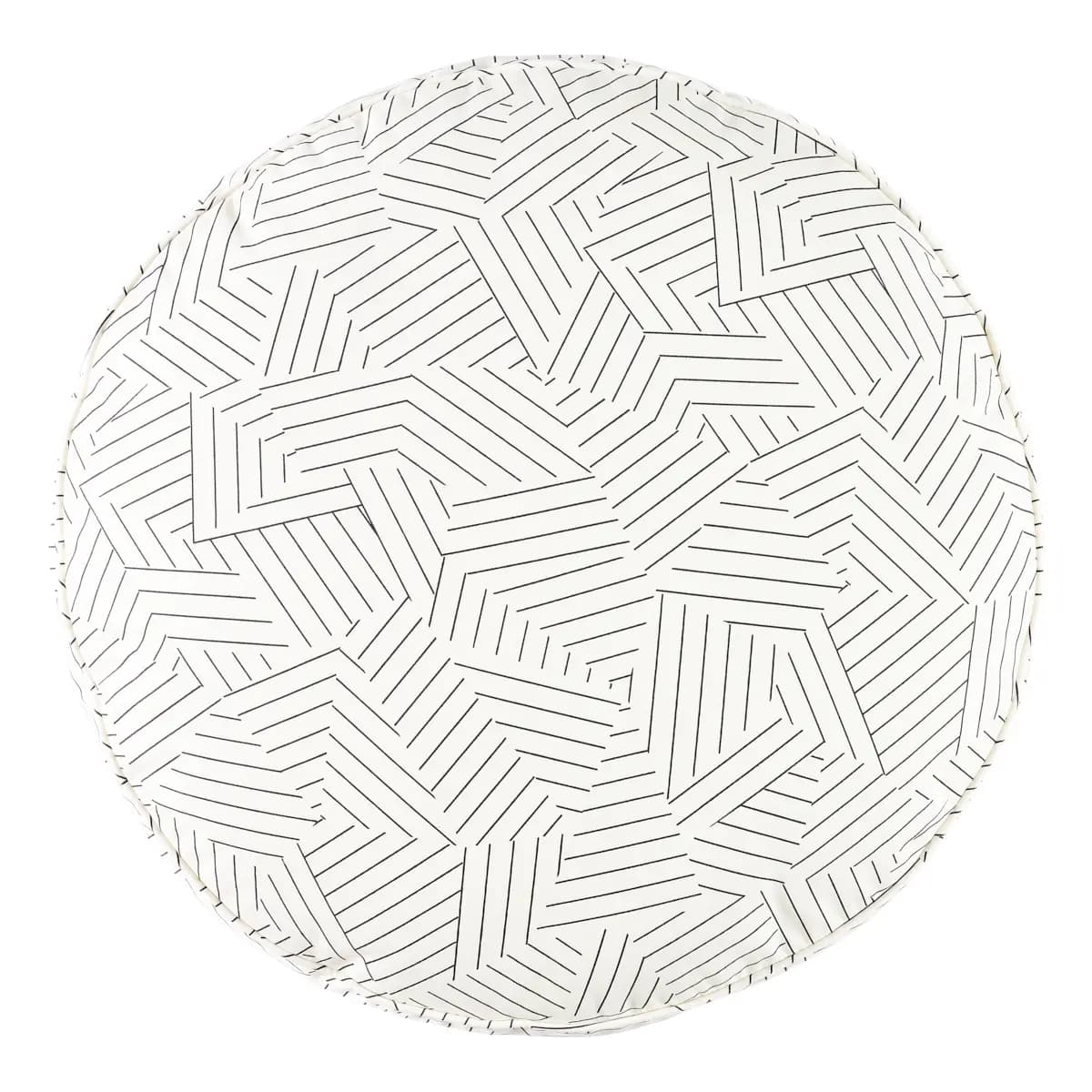 Deconstructed Stripe Dog Bed_ BLACK