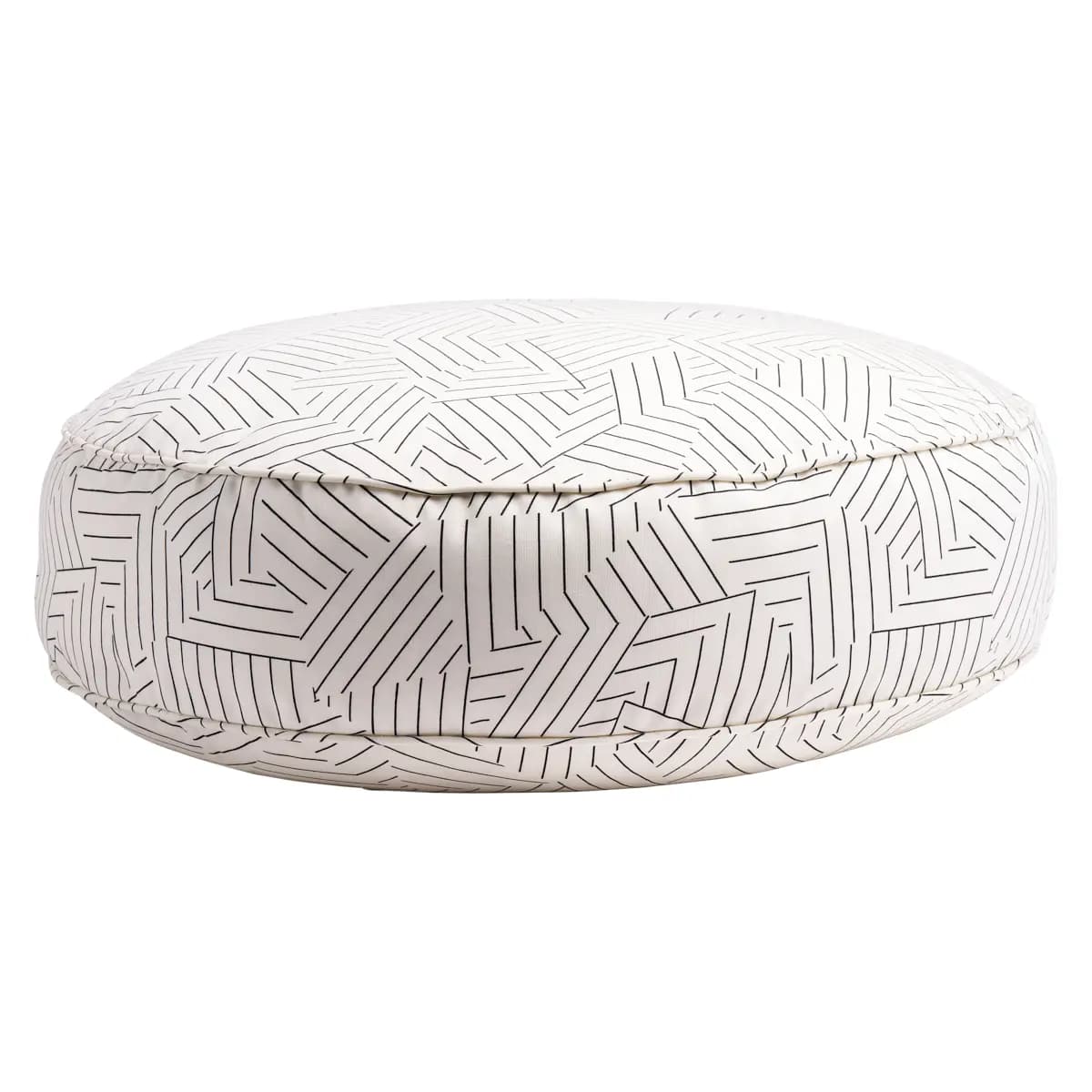 Deconstructed Stripe Dog Bed_ BLACK