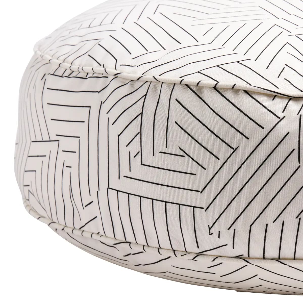 Deconstructed Stripe Dog Bed_ BLACK