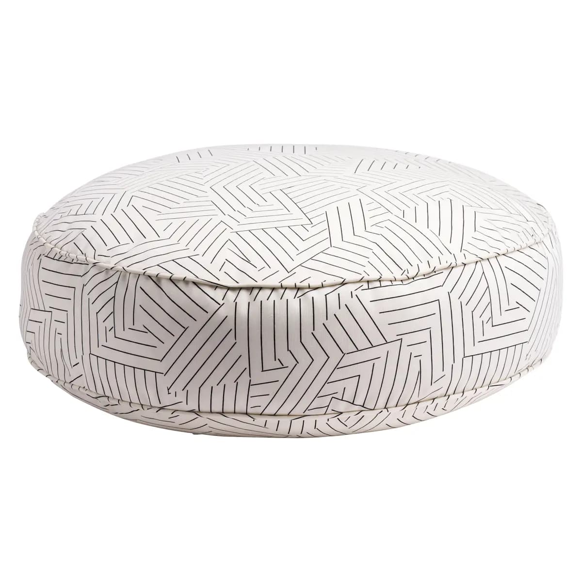 Deconstructed Stripe Dog Bed_ BLACK