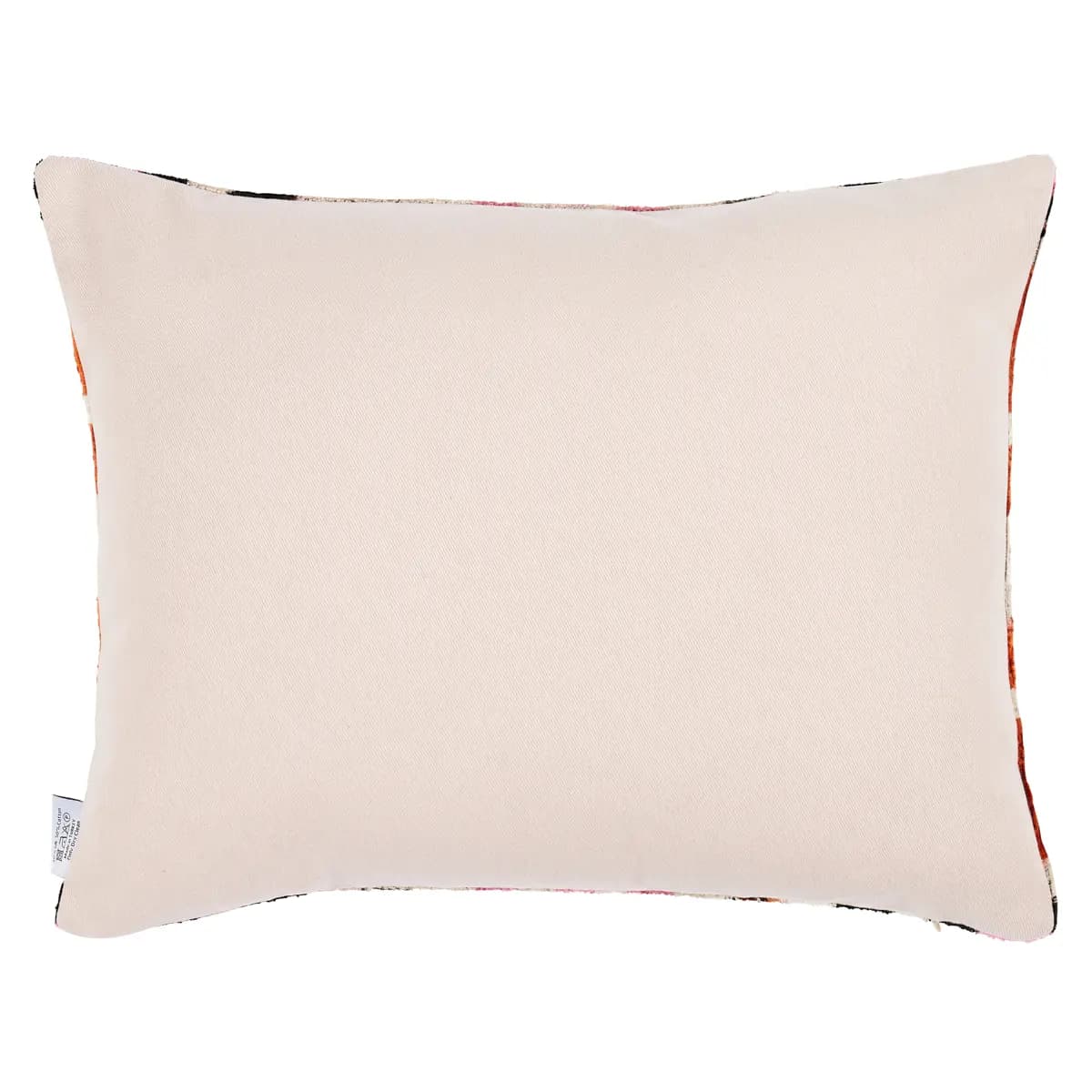 Adana Silk Velvet Pillow_ PINK & ORANGE