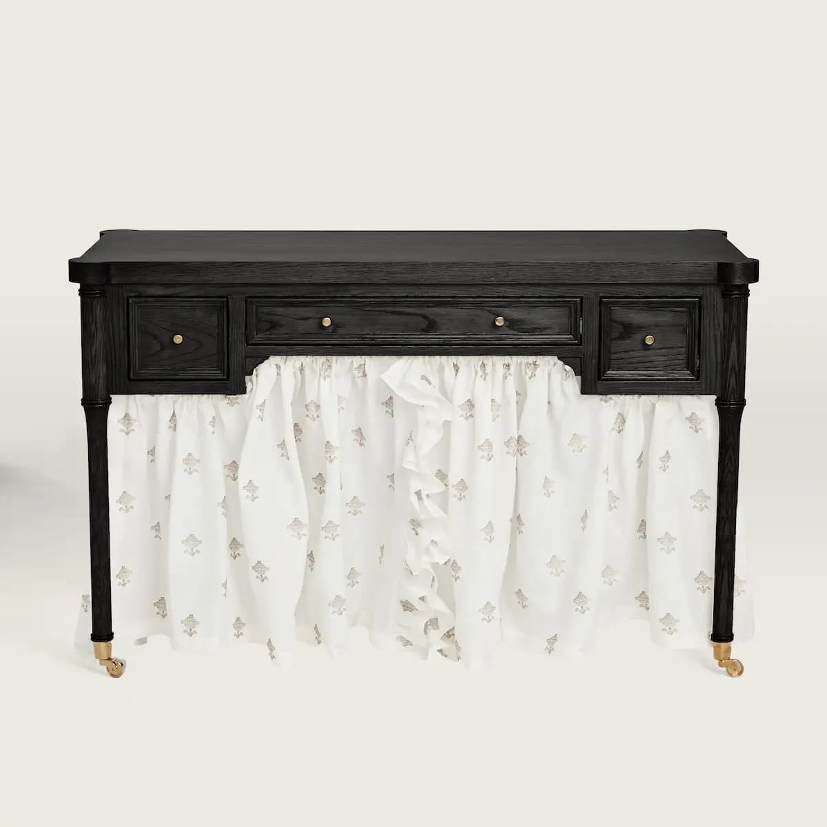Trudie Skirted Dressing Table_ EBONY