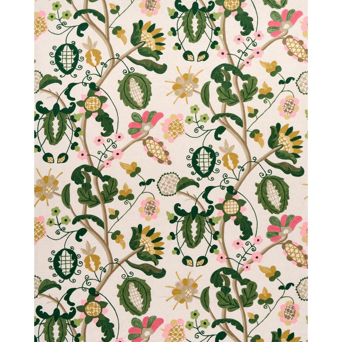 MANDEVILLA EMBROIDERY_PINK & GREEN