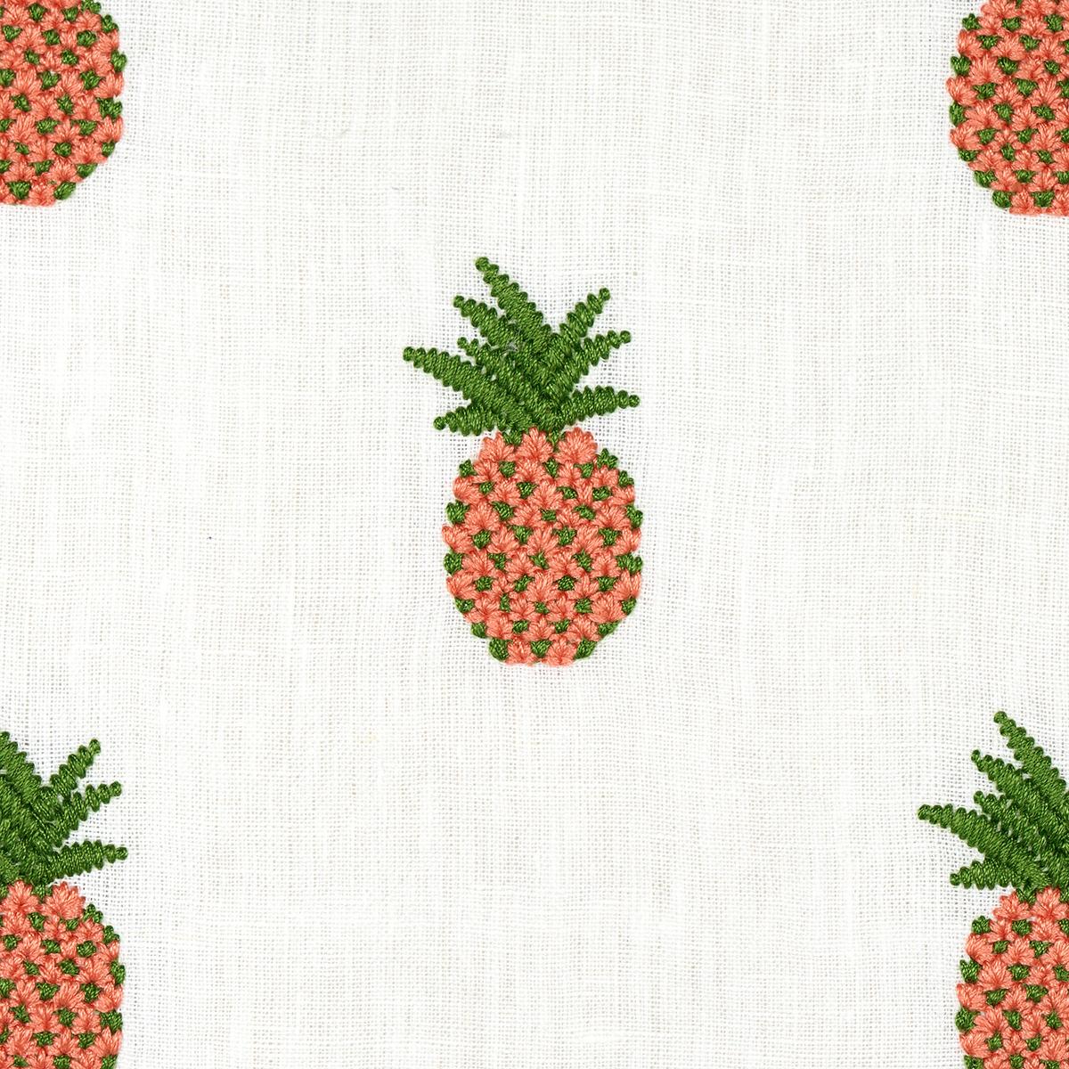 PINEAPPLE EMBROIDERY_APRICOT ON IVORY