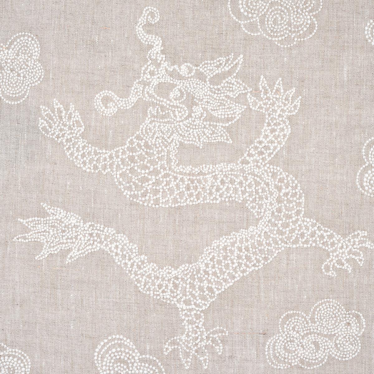 DRAGON EMBROIDERY_IVORY ON NATURAL