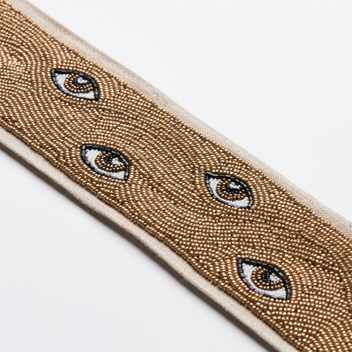MIND'S EYE BEADED TAPE_BROWN & GOLD