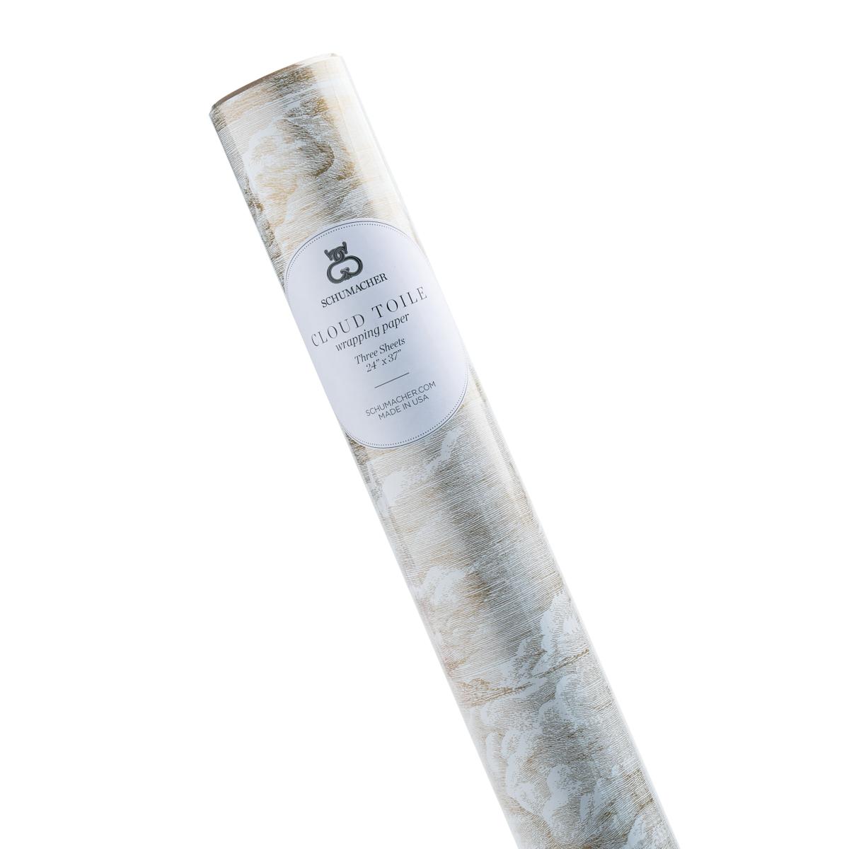 Cloud Toile Wrapping Paper_CHAMPAGNE