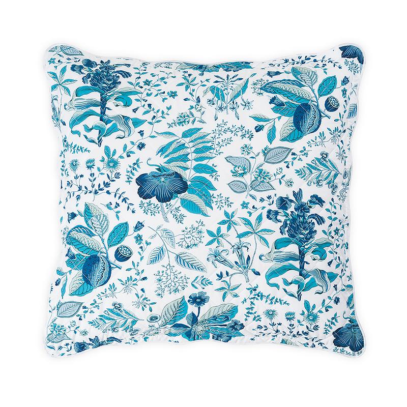 Pomegranate Quilted Sham_PRUSSIAN BLUE
