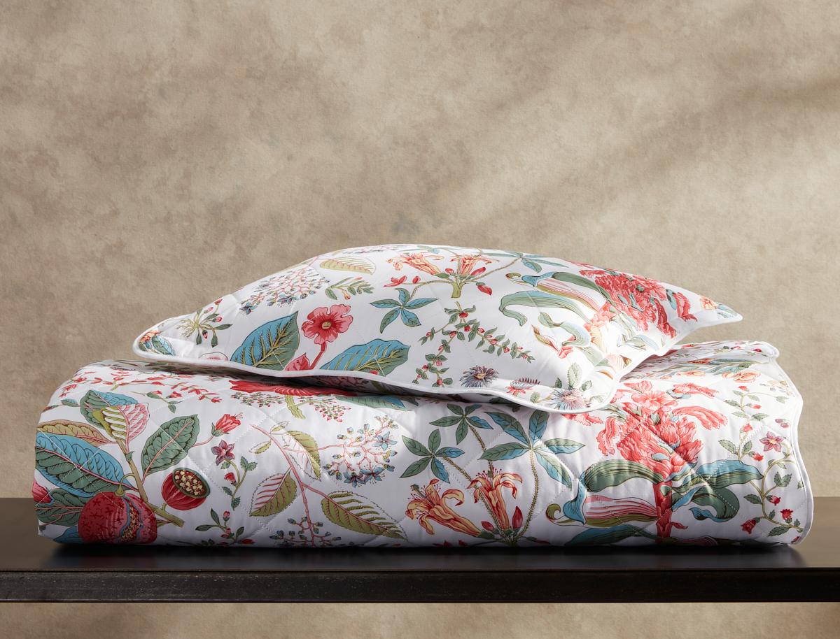 Pomegranate Quilted Sham_PINK CORAL