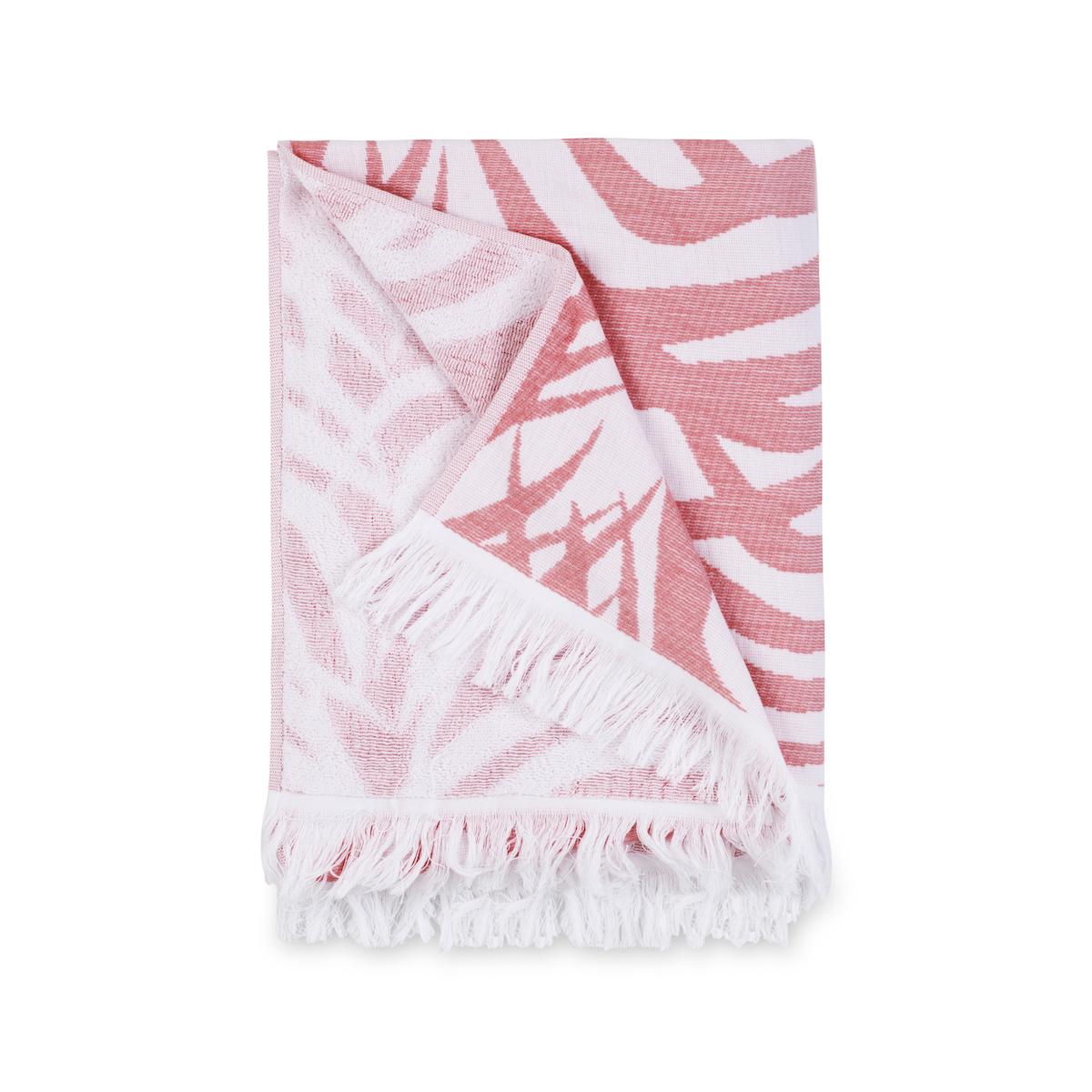 Zebra Palm Beach Towel_FLAMINGO