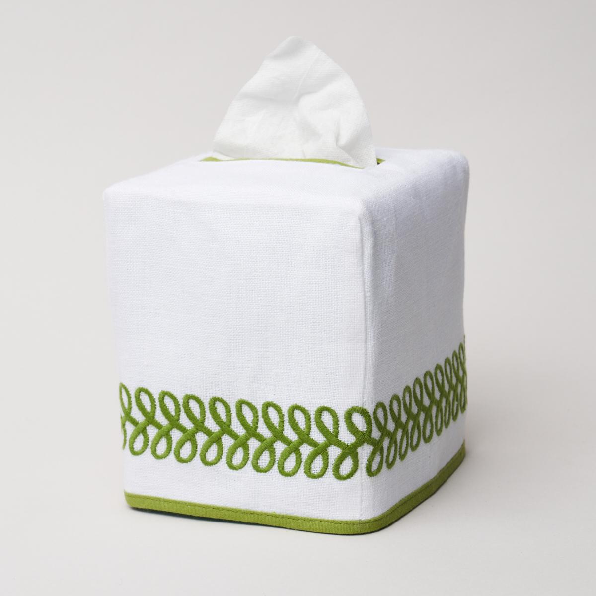 Astor Braid Tissue Box Cover_GRASS