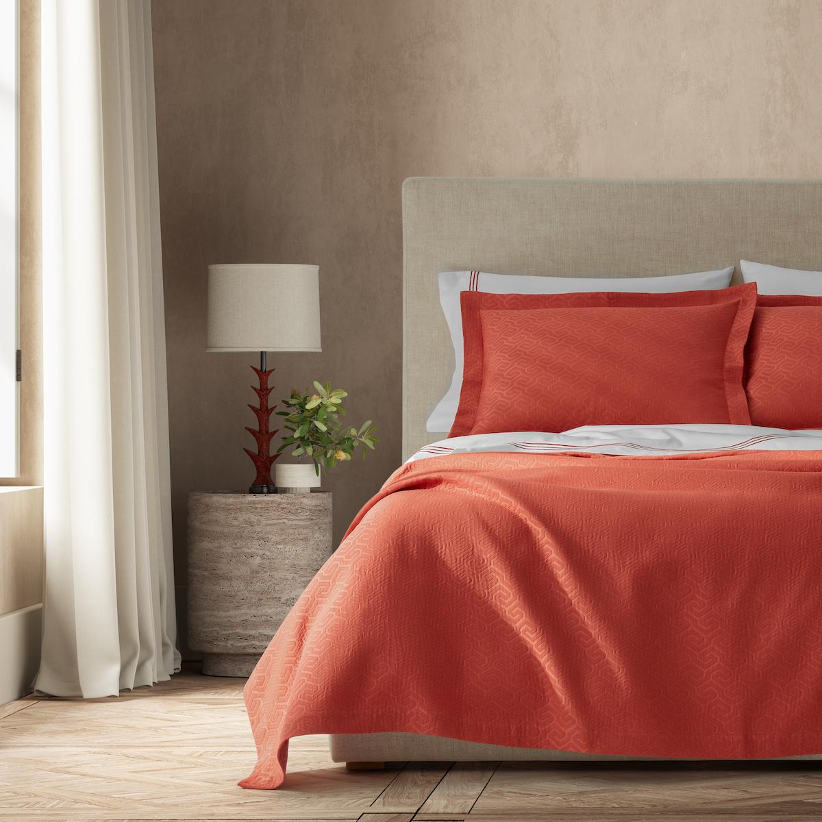 Athena Coverlet_DEEP CORAL