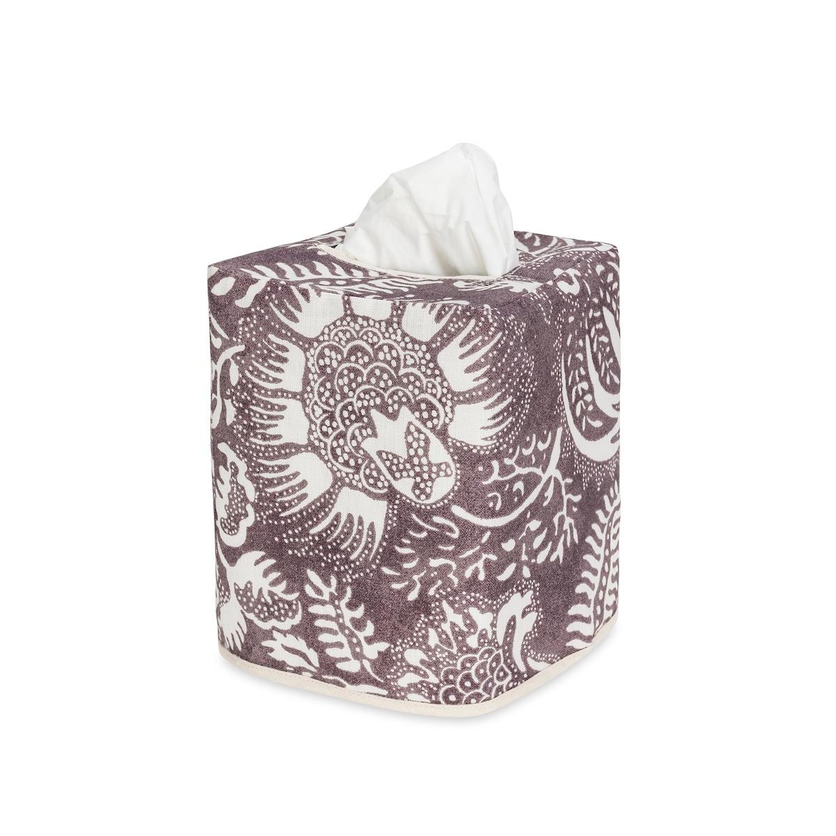 Granada Linen Tissue Box Cover_THISTLE