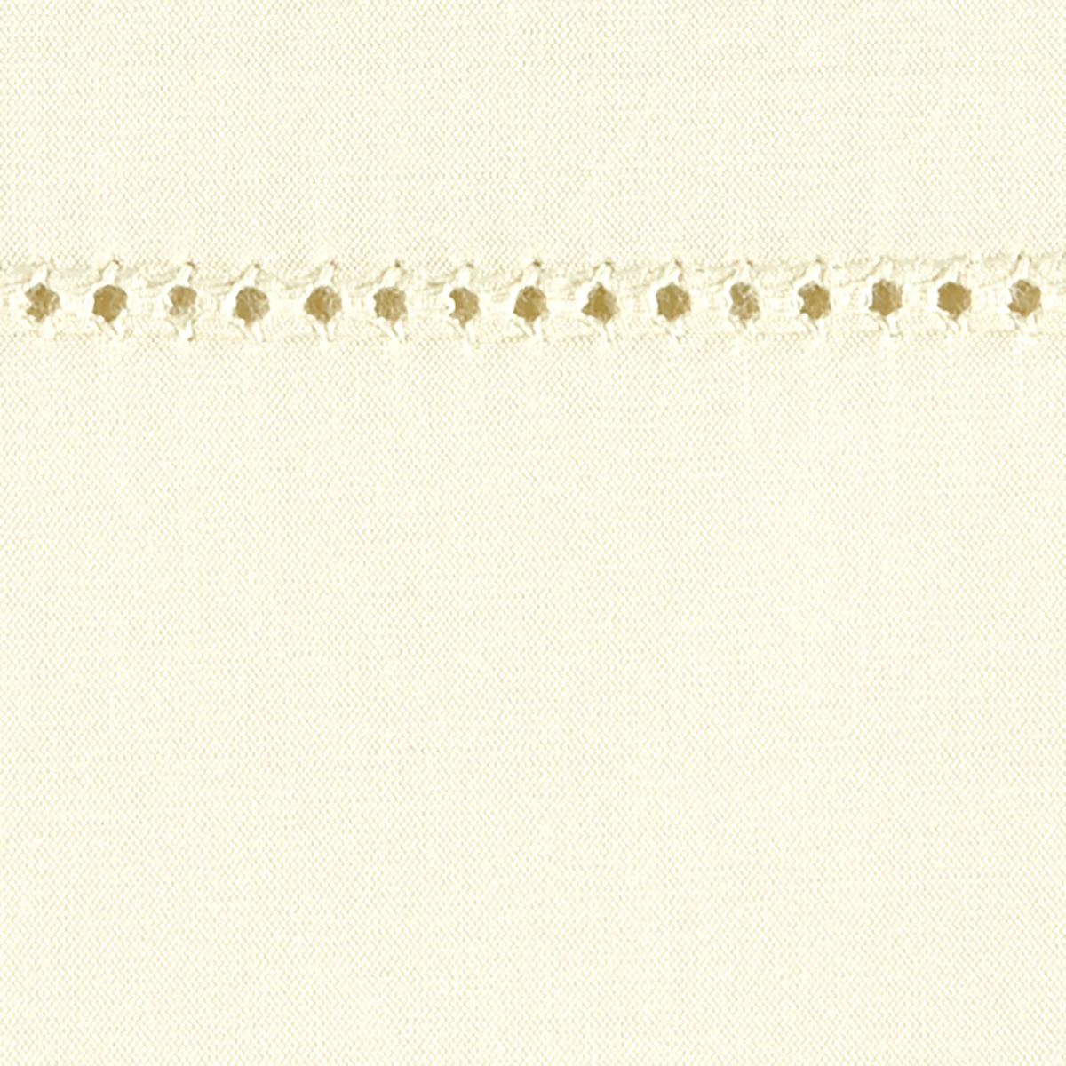 Luca Hemstitch Fitted Sheet_IVORY