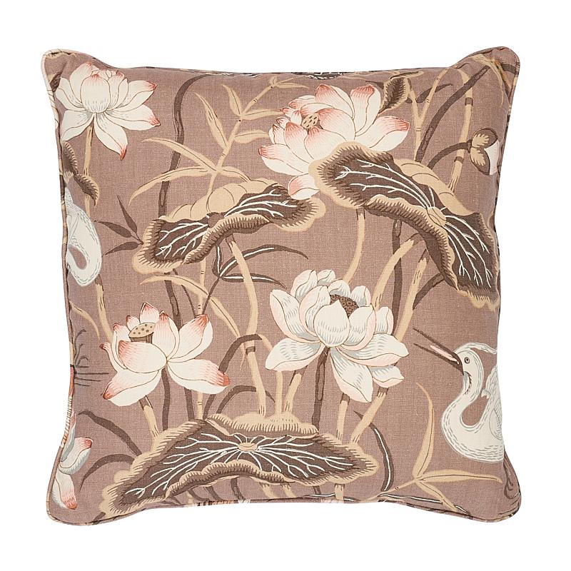 Lotus Garden Pillow_MOCHA