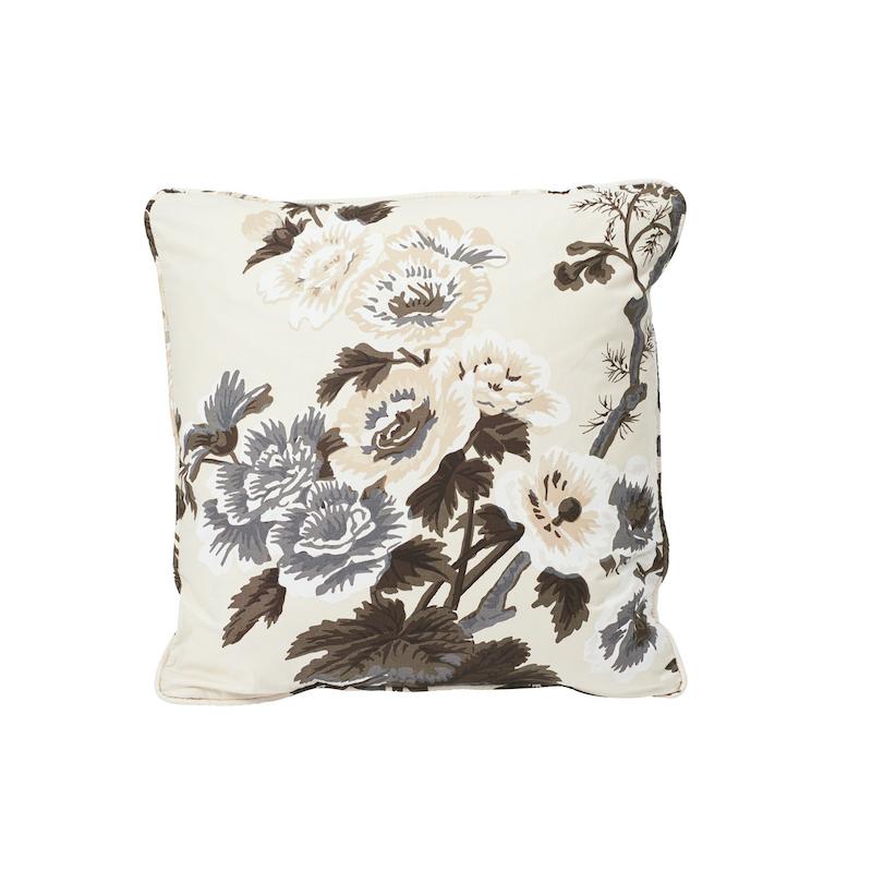 Pyne Hollyhock Pillow_CHARCOAL