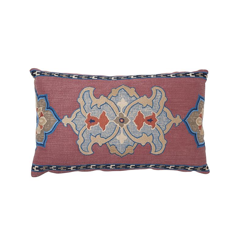 Temara Embroidered Pillow_POMEGRANATE
