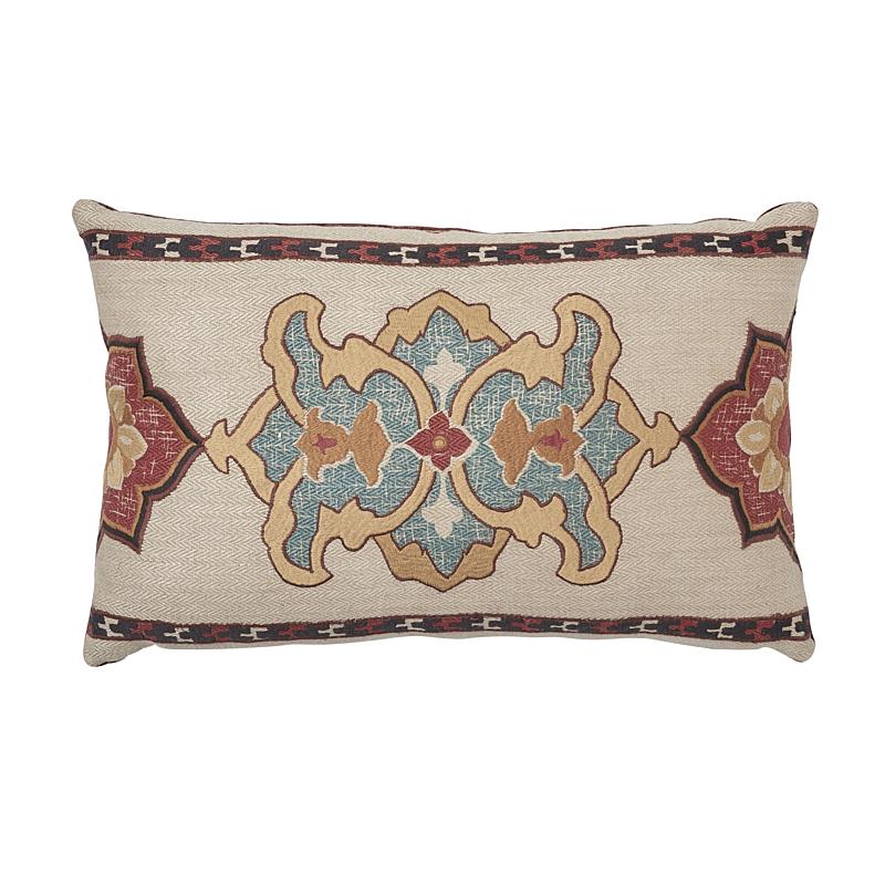Temara Embroidered Pillow_SPICE
