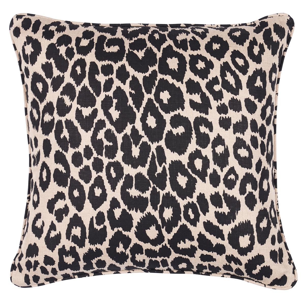 Iconic Leopard Pillow_EBONY/NATURAL