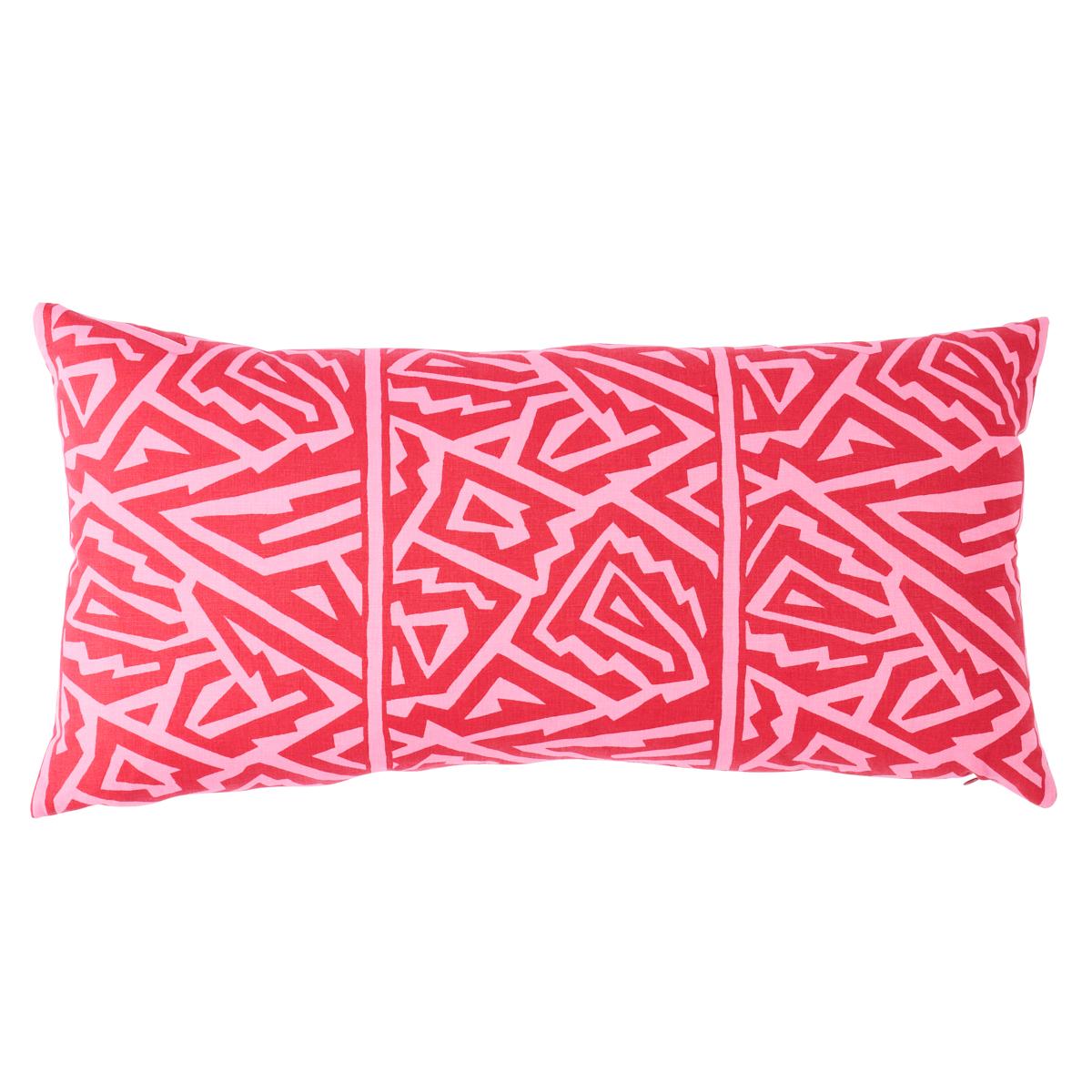 Jagged Maze Pillow_PINK