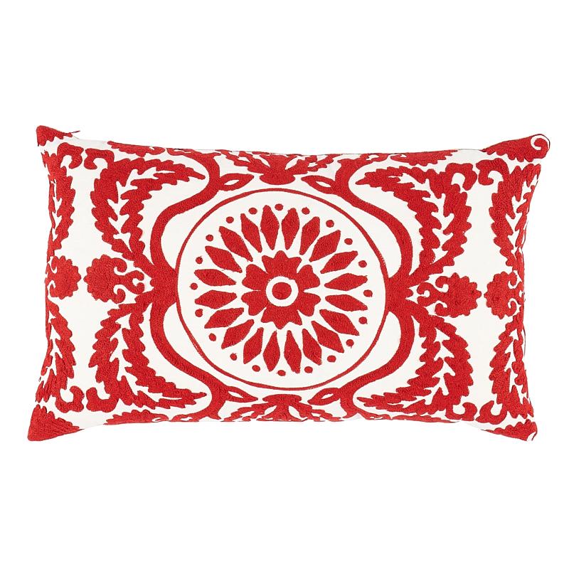 Castanet Embroidery Pillow_RED