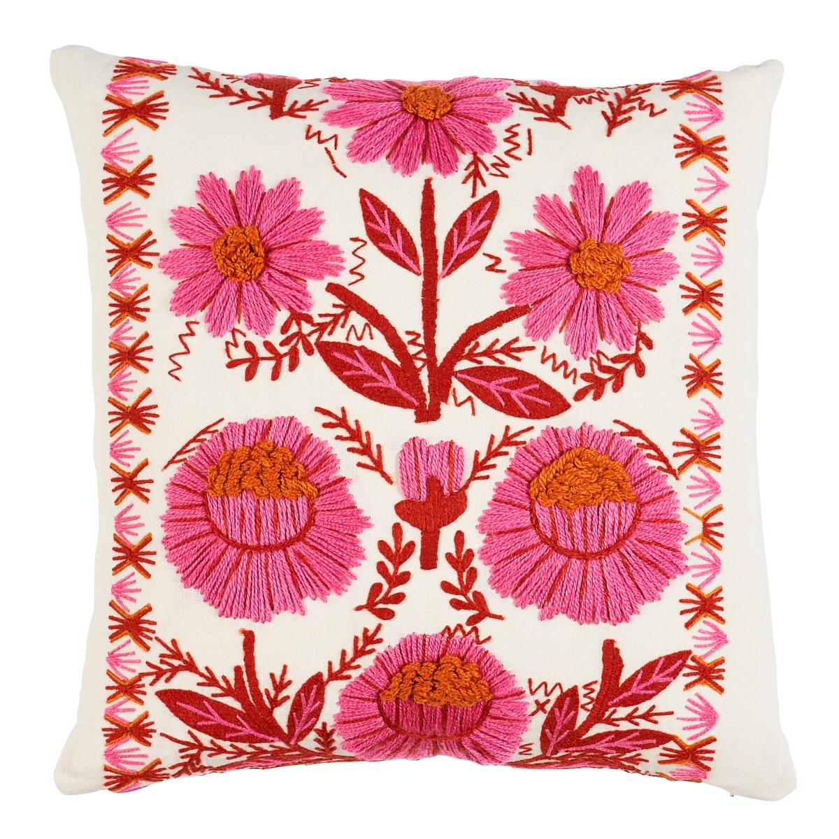 Marguerite Embroidery Pillow_BLOSSOM