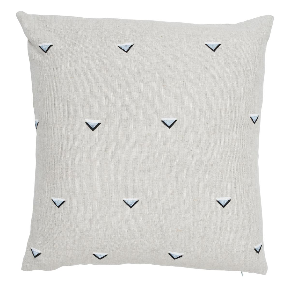Overlapping Triangles Pillow_BLACK & WHITE