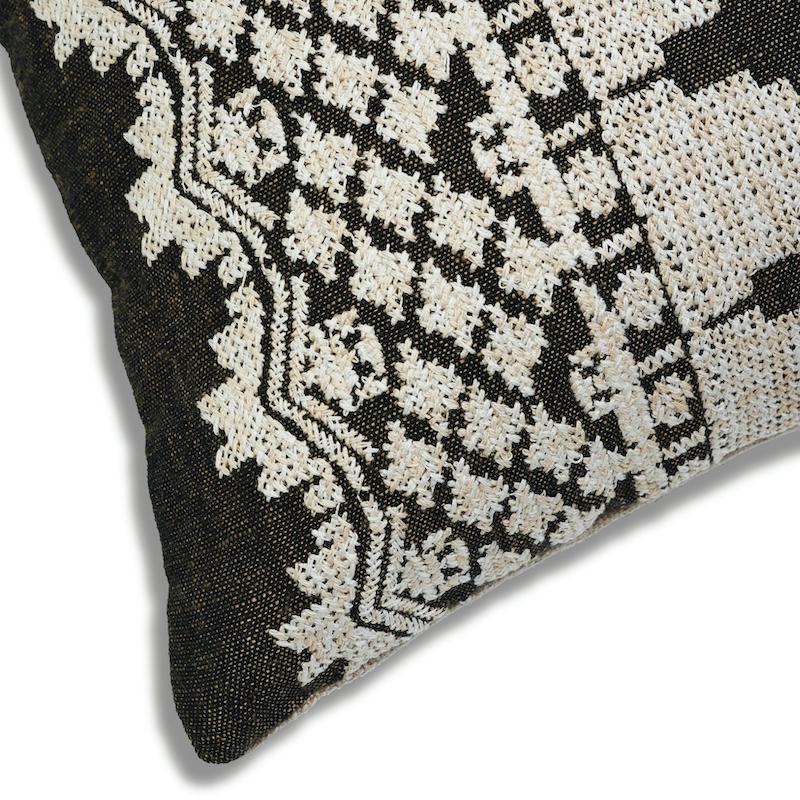 Wentworth Embroidery Pillow_CARBON