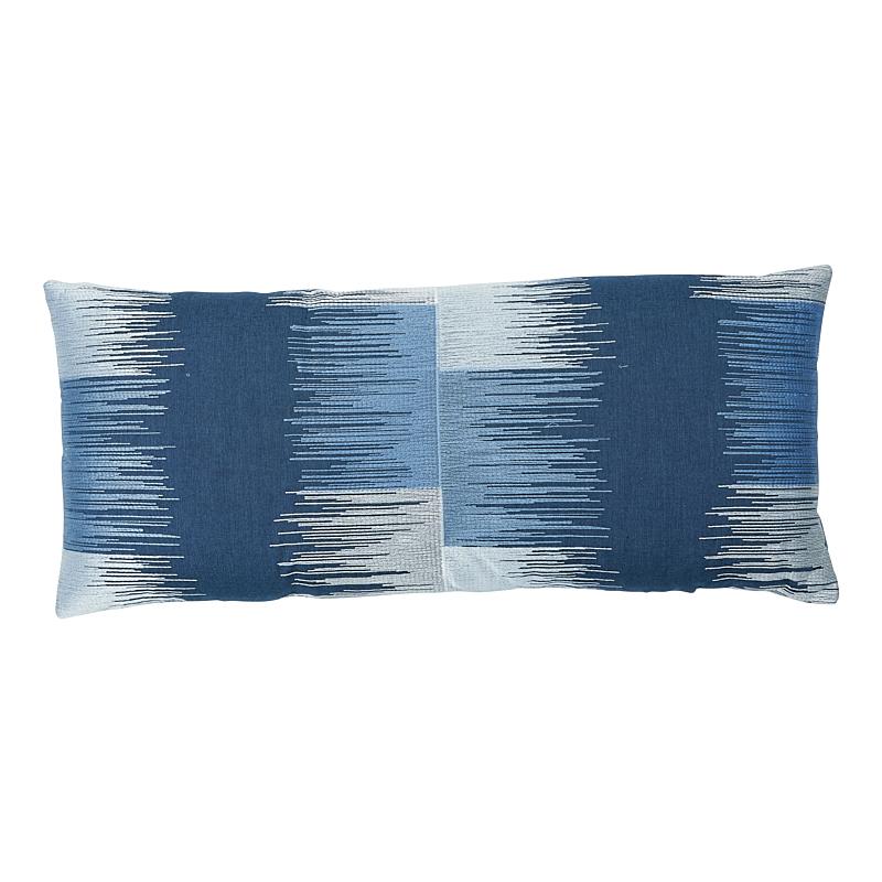 Sunburst Embroidery Pillow_BLUE