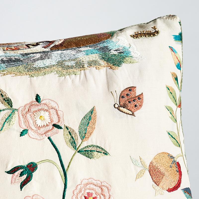 Royal Silk Embroidery Pillow B_MULTI