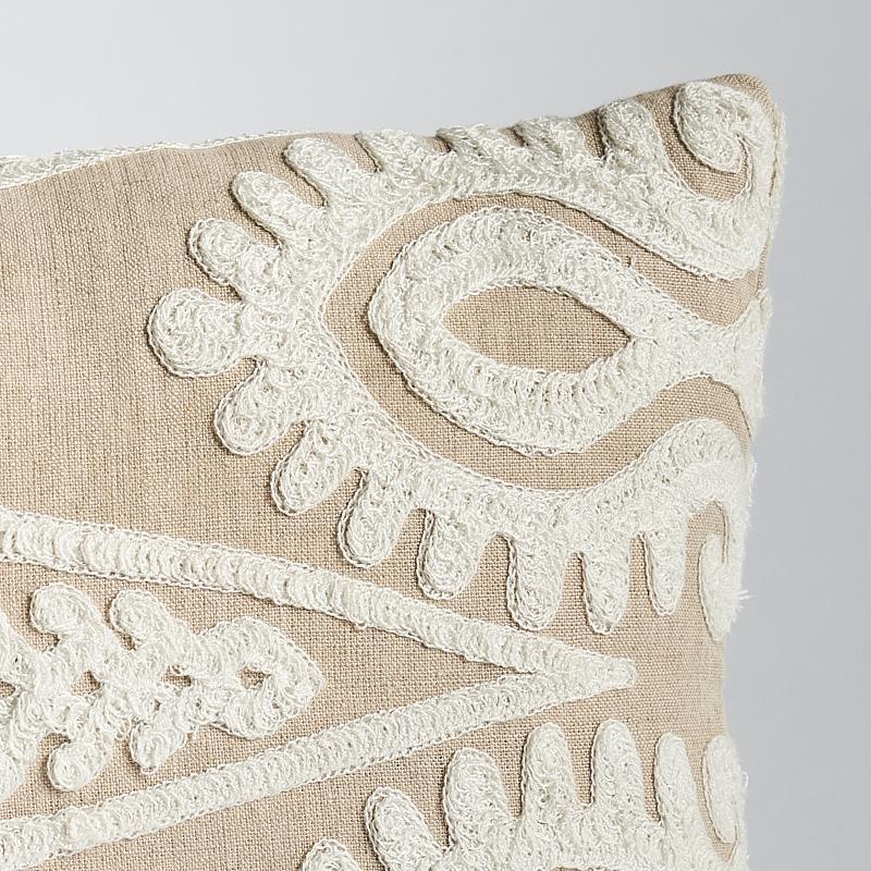 Seema Embroidery Pillow_NATURAL