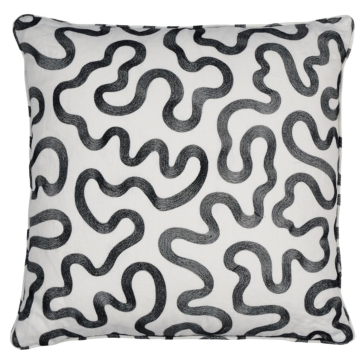 Riley Pillow_BLACK ON IVORY