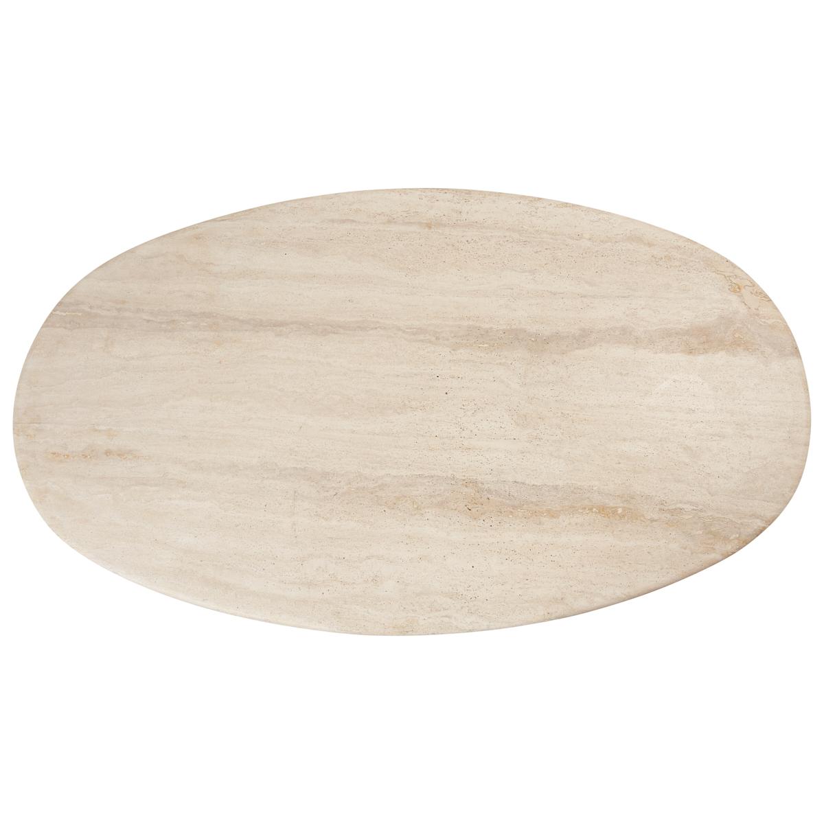 Travertine Dining Table, France_null