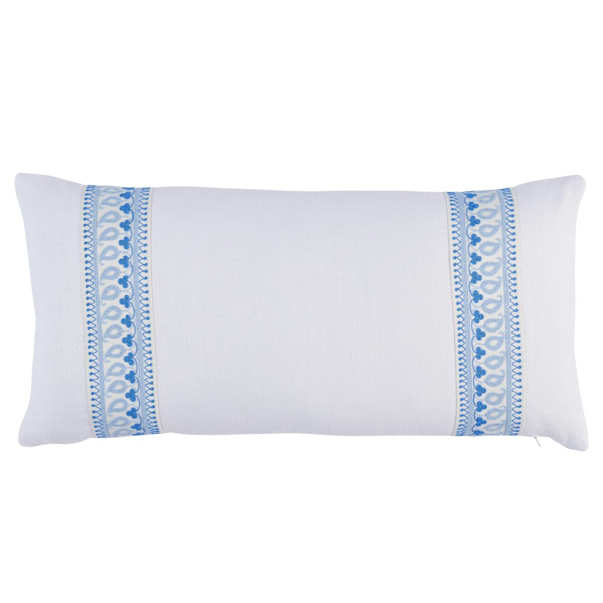 Paisley Embroidered Pillow_BLUES