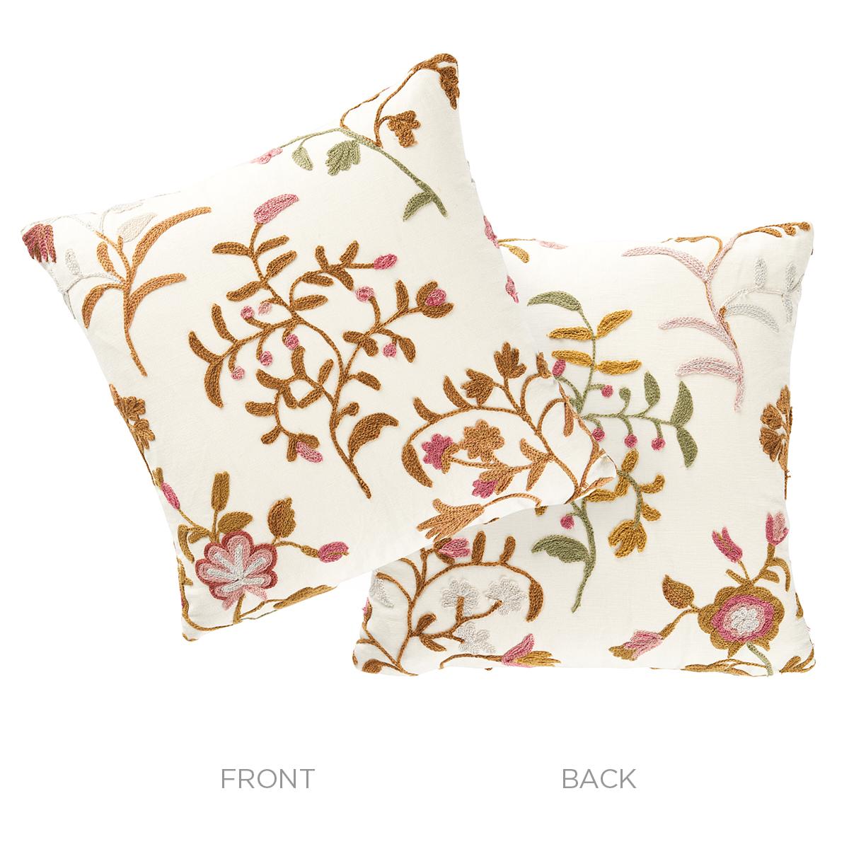 Raleigh Crewel Embroidery Pillow B_AUTUMN