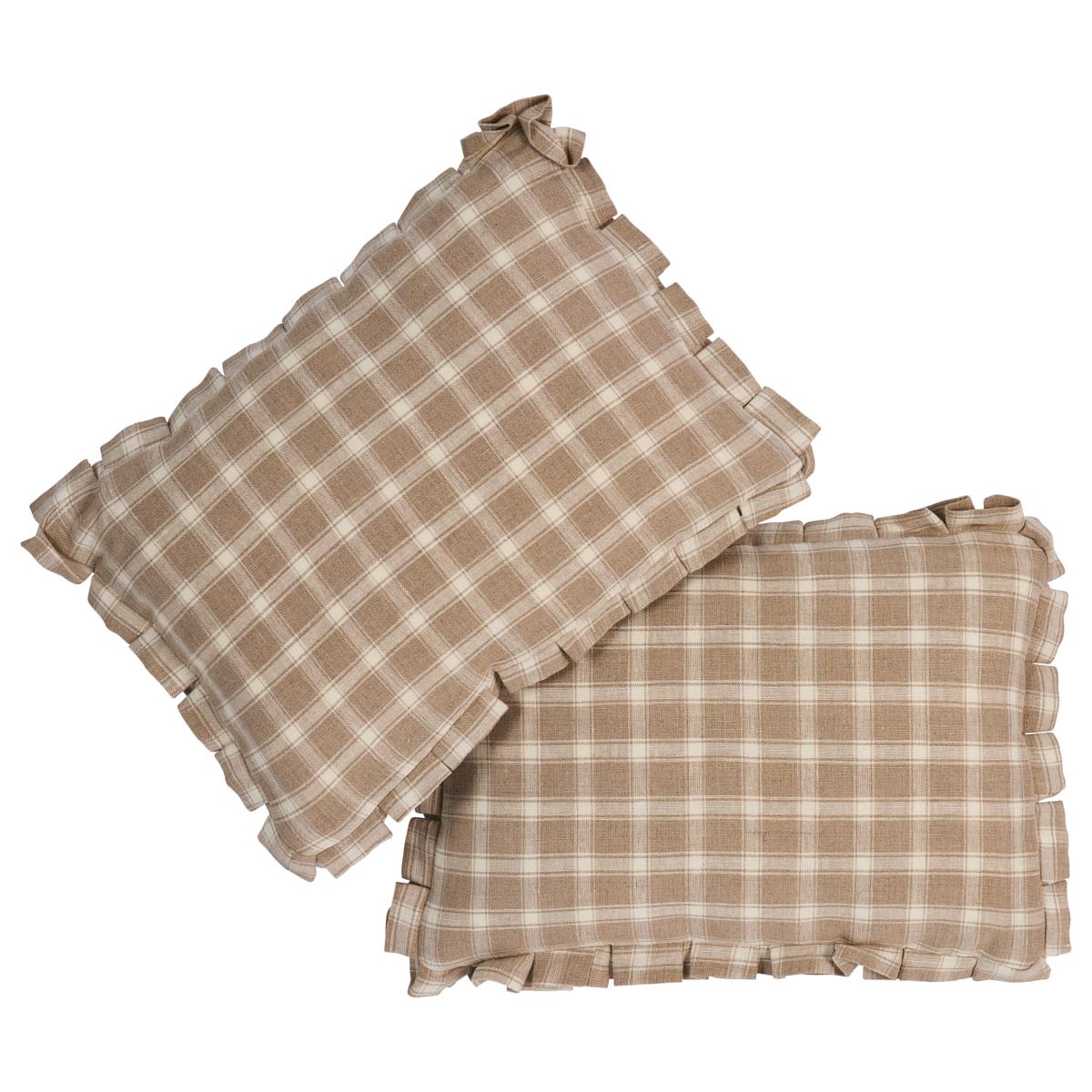 Crawford Check Pillow_FLAX
