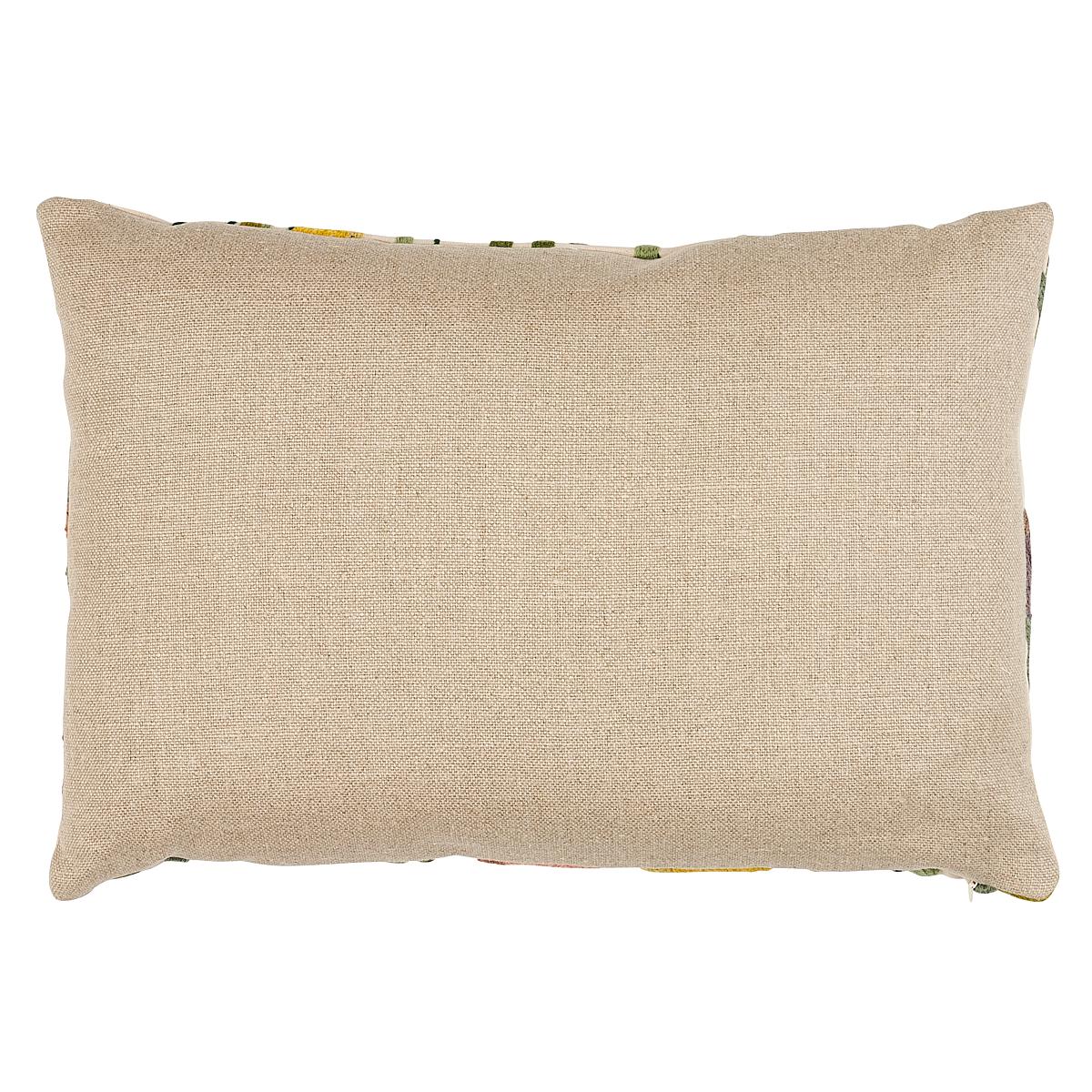 Deco Flower Embroidery Pillow_MULTI