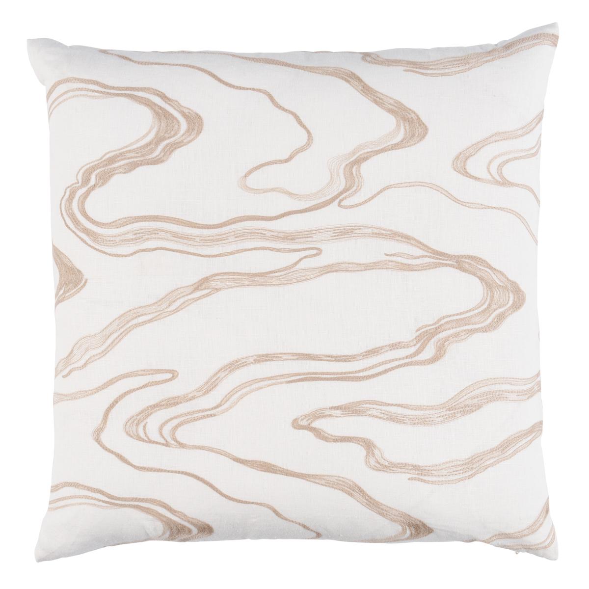 Desert Wind Embroidery Pillow_SANDSTONE