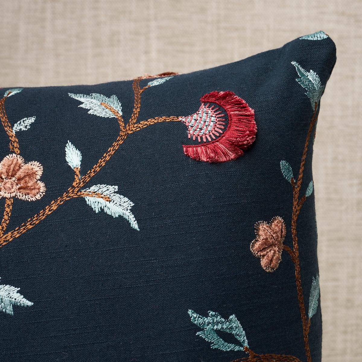 Iyla Embroidery Pillow_MIDNIGHT & ROUGE