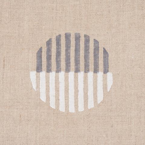 ANDO HAND BLOCK PRINT_IVORY & CHARCOAL ON NATURAL