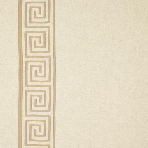 GREEK KEY EMBROIDERY_PEBBLE AND TAUPE