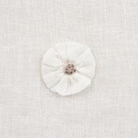 BUTTON FLOWER SHEER_IVORY